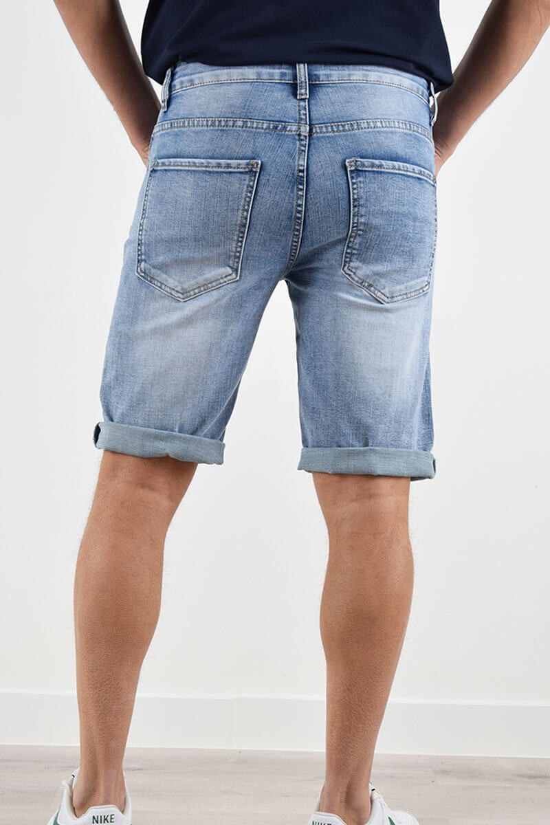 BERMUDA IN JEANS CON STRAPPI