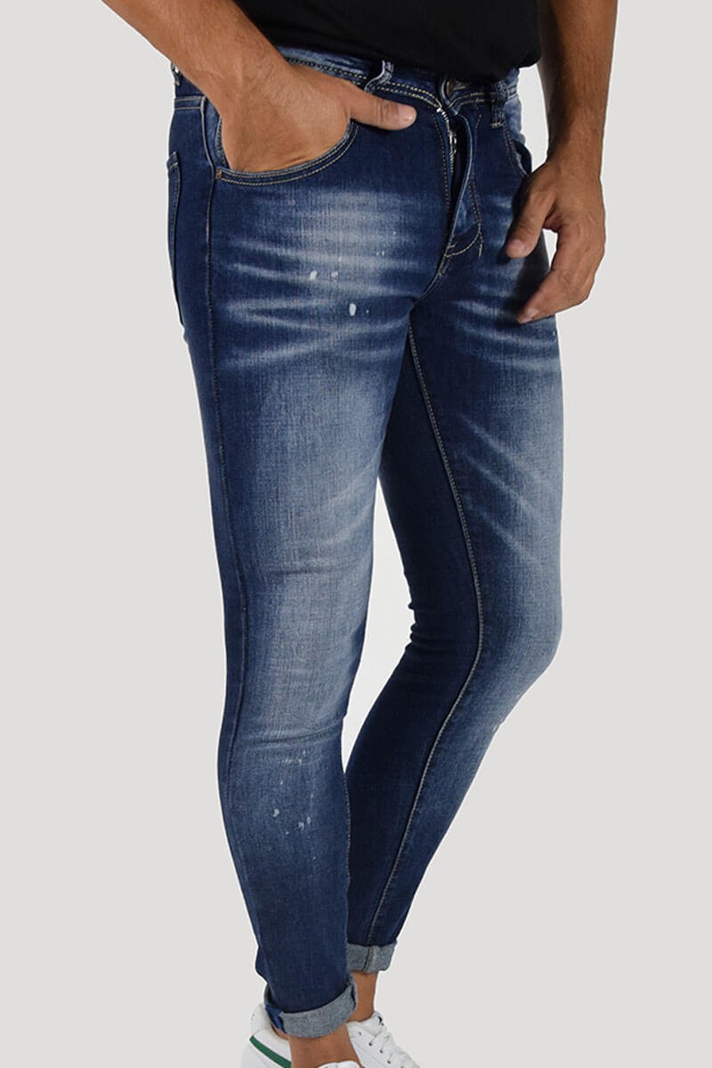 JEANS SKINNY CAPRI CON PITTURA