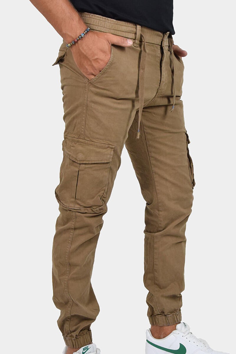 PANTALONI CON TASCONI E LACCIO IN VITA