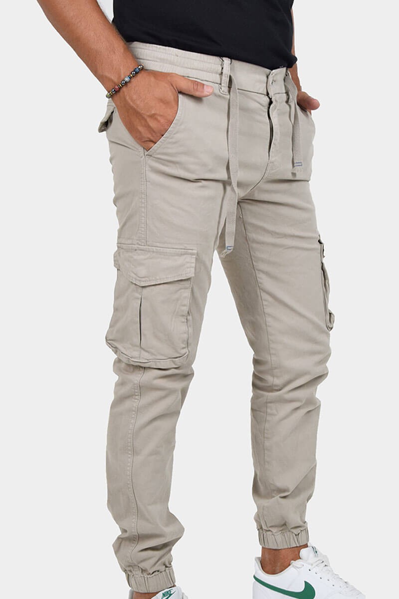 PANTALONI CON TASCONI E LACCIO IN VITA