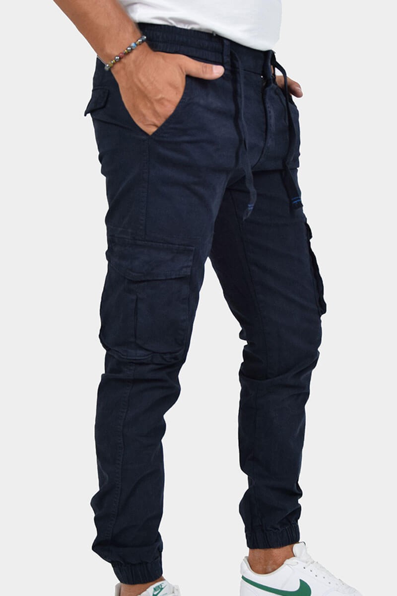 PANTALONI CON TASCONI E LACCIO IN VITA