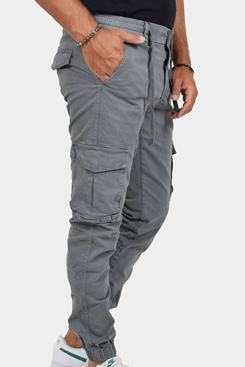 PANTALONI CON TASCONI E LACCIO IN VITA