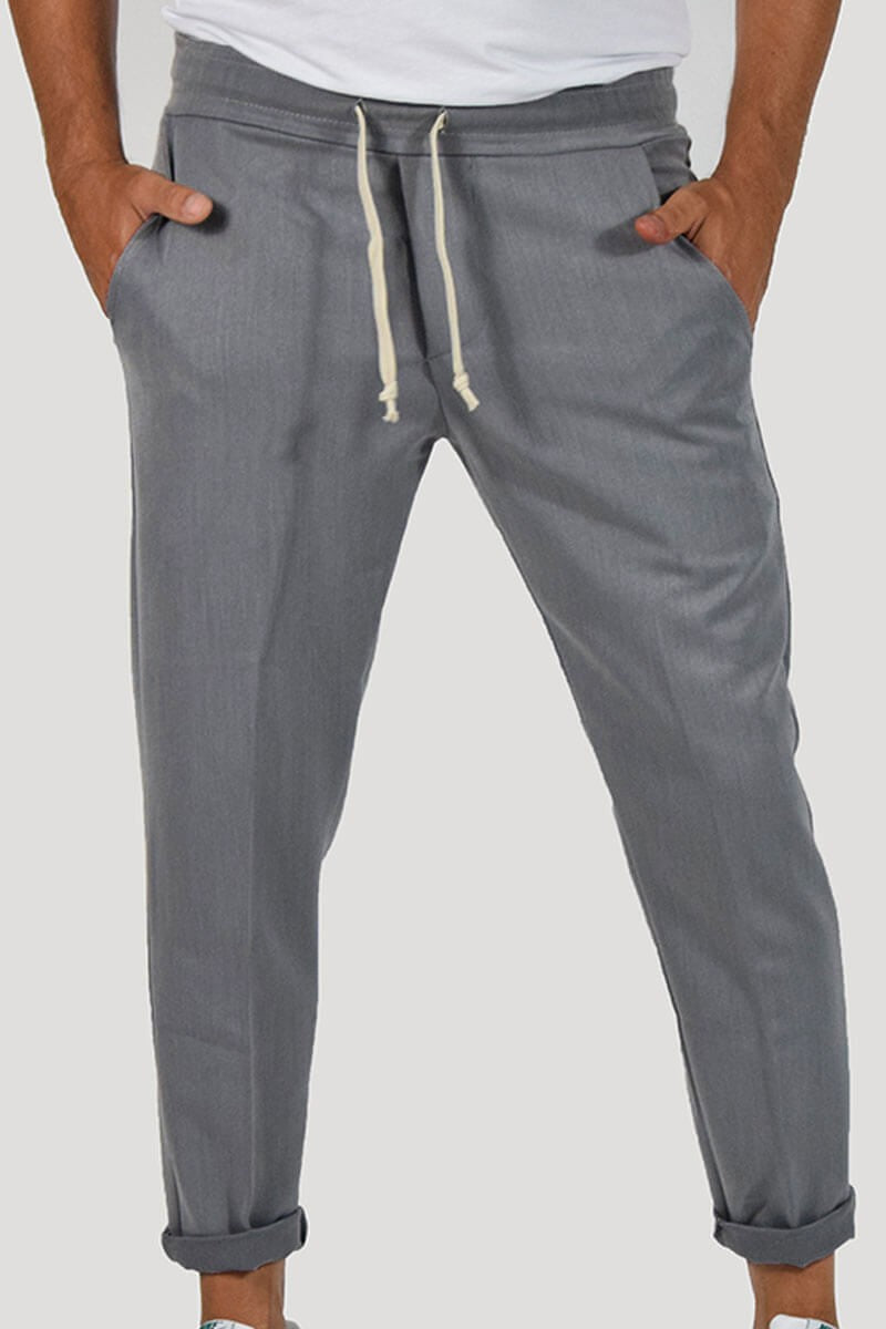 PANTALONI CON LACCIO IN VITA