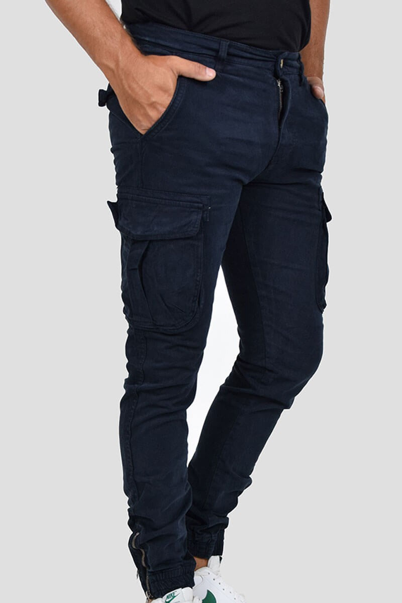 PANTALONI CON TASCONI E POLSINO