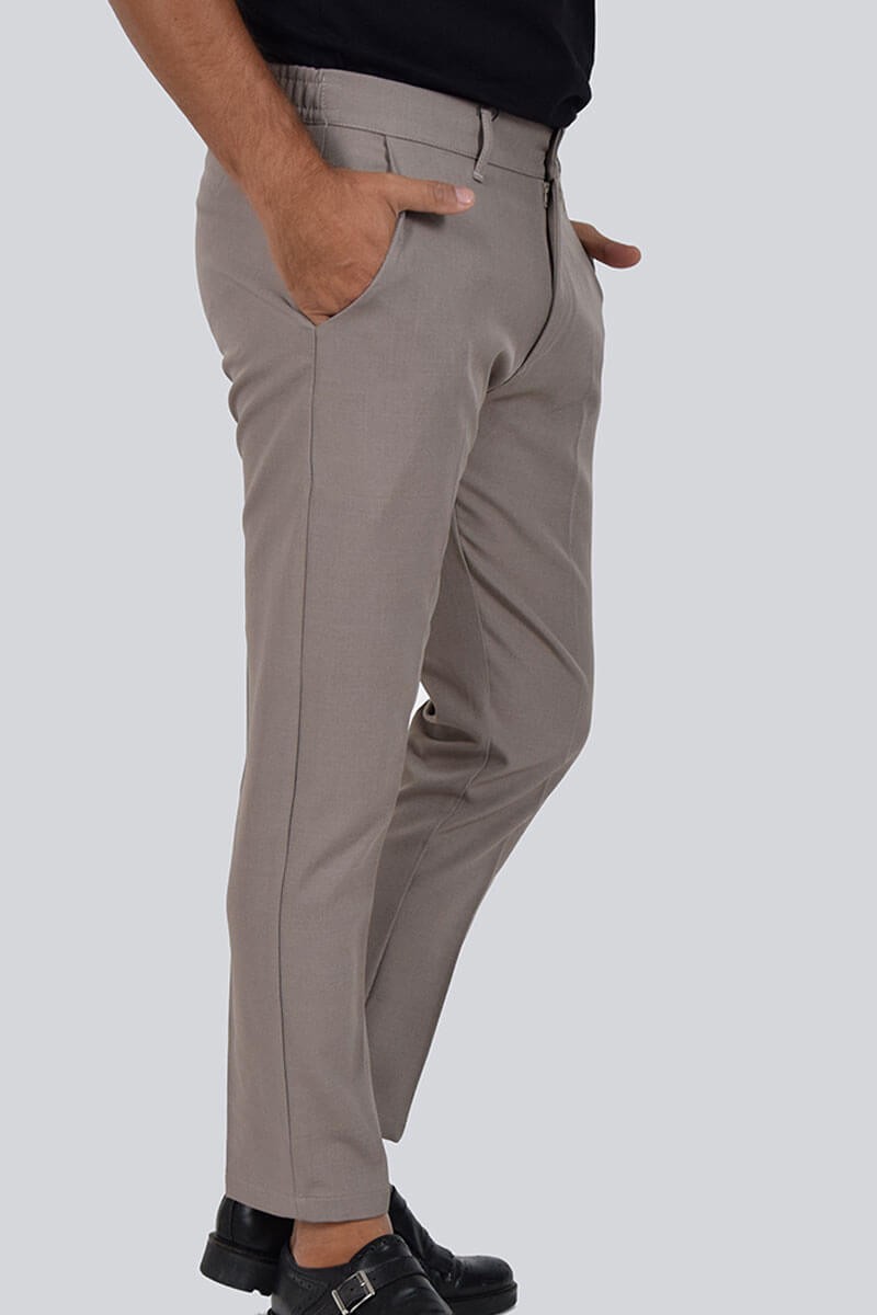 PANTALONI CAPRI CON VITA ELASTICIZZATA