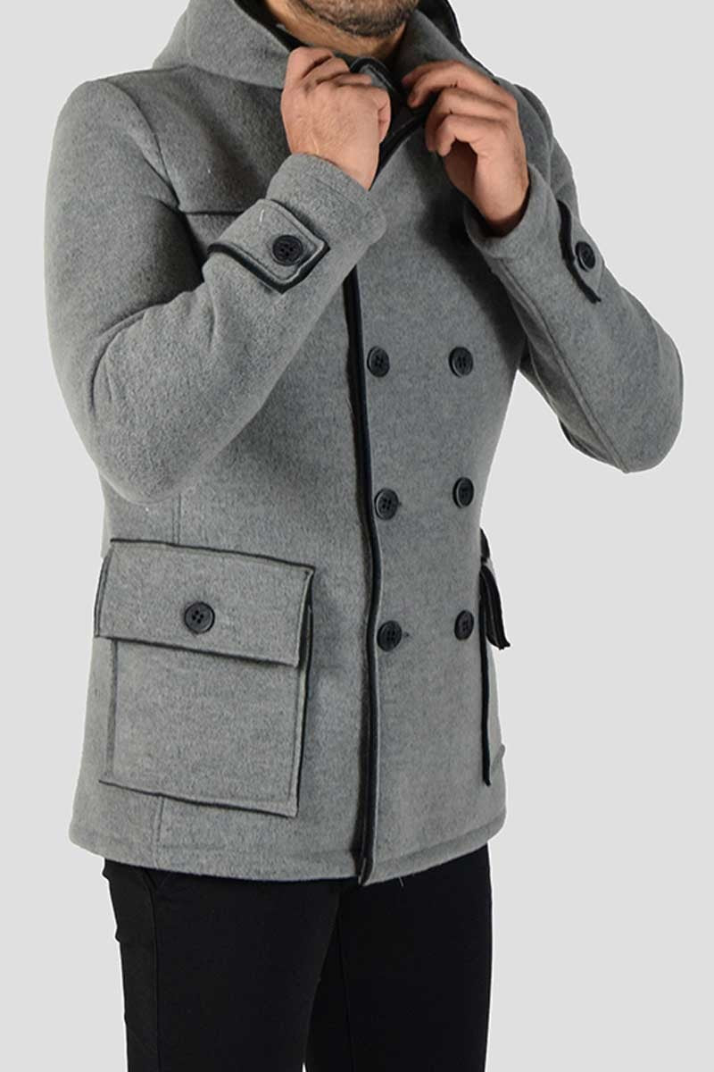 CAPPOTTO DOPPIOPETTO CON CAPPUCCIO