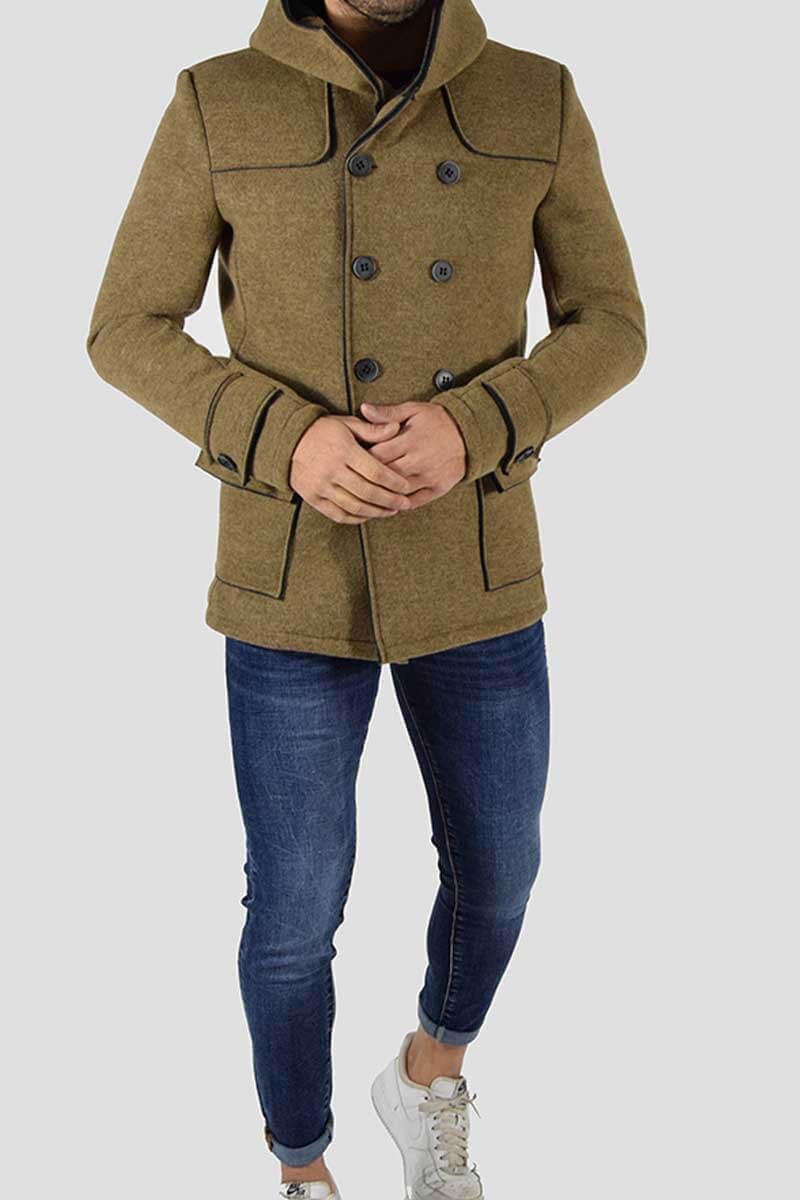 CAPPOTTO DOPPIOPETTO CON CAPPUCCIO