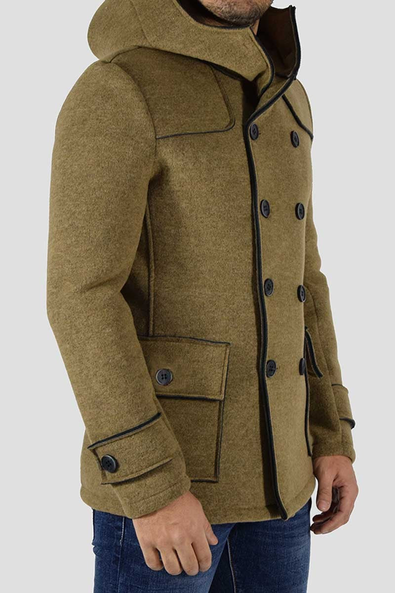 CAPPOTTO DOPPIOPETTO CON CAPPUCCIO