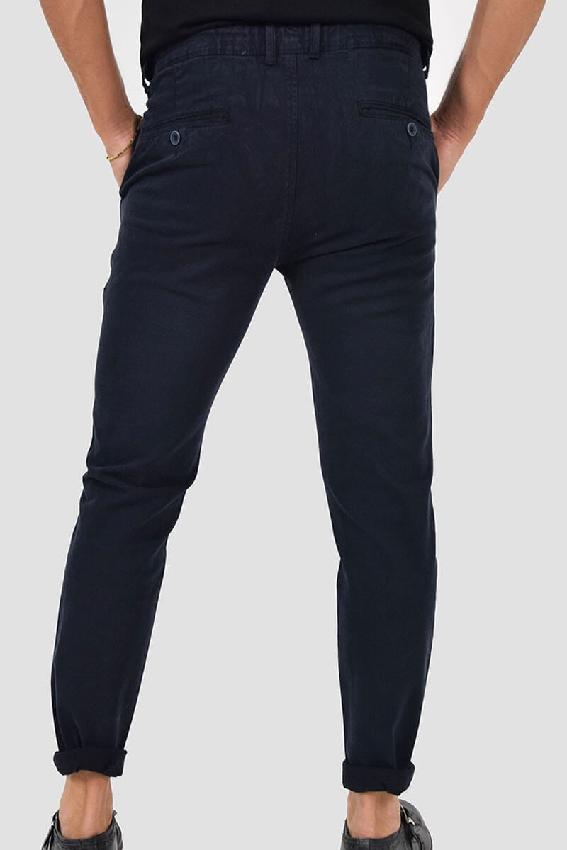 PANTALONI SLIM FIT CON VITA ELASTICIZZATA