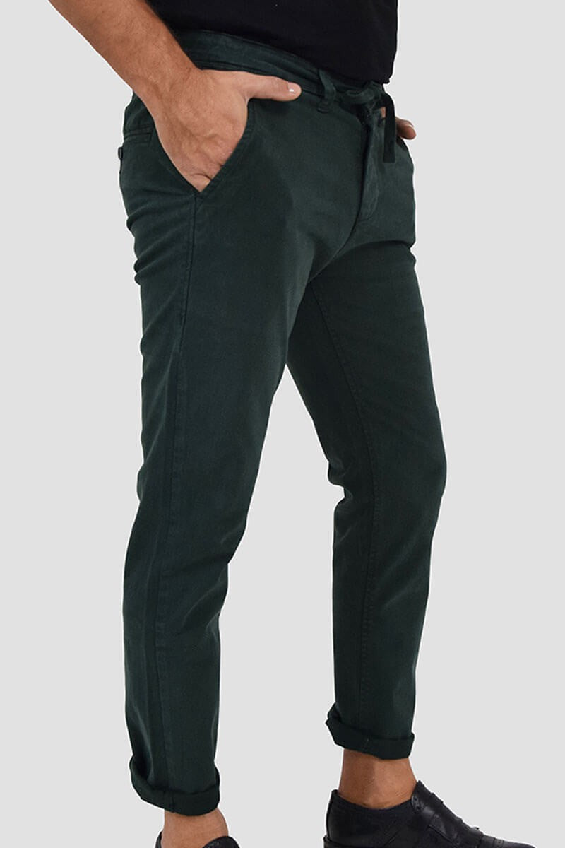 PANTALONI SLIM FIT CON VITA ELASTICIZZATA