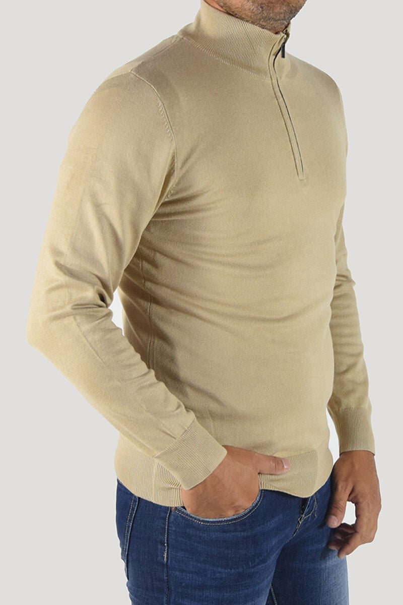 PULLOVER CON CERNIERA SUL COLLO