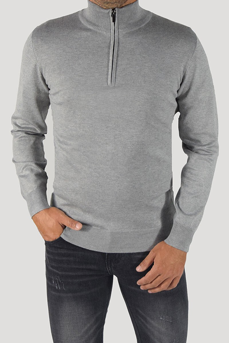 PULLOVER CON CERNIERA SUL COLLO