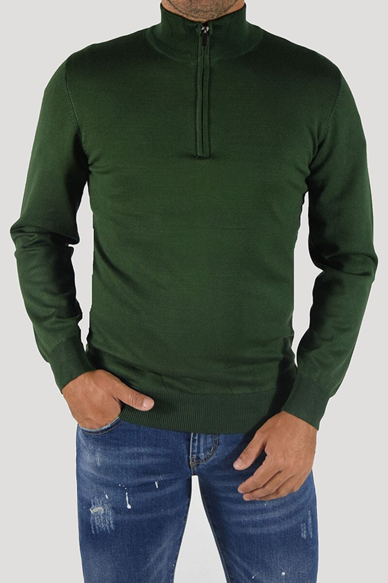 PULLOVER CON CERNIERA SUL COLLO