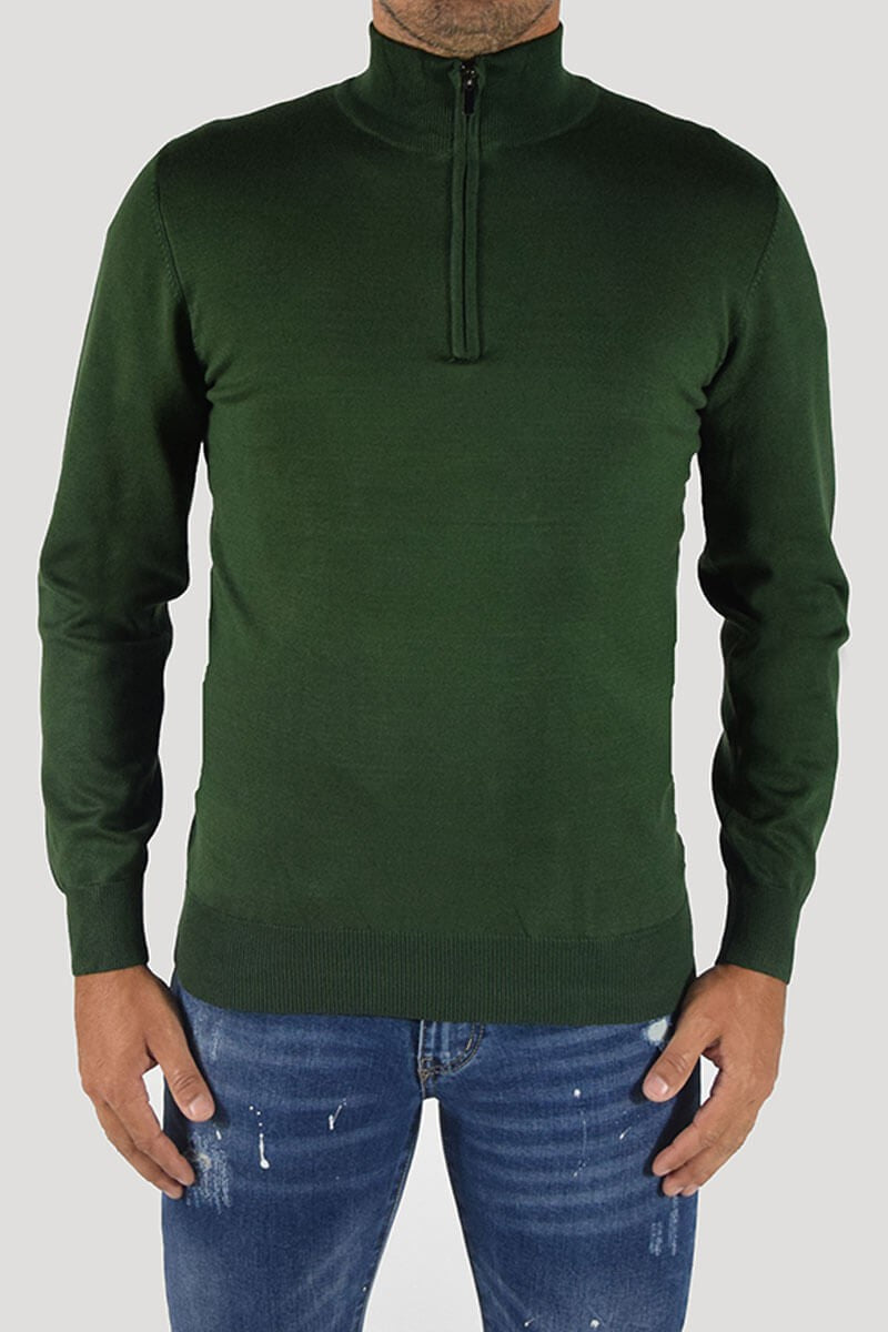 PULLOVER CON CERNIERA SUL COLLO