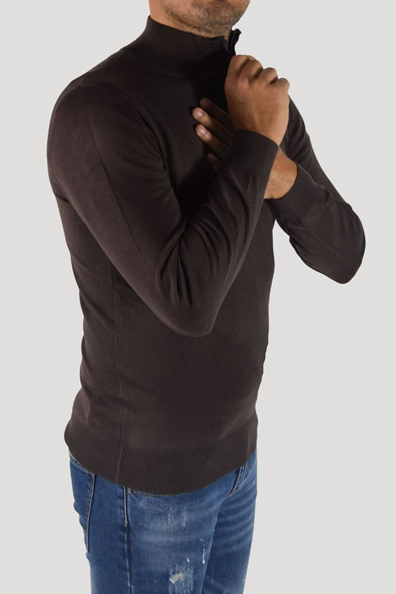 PULLOVER CON CERNIERA SUL COLLO