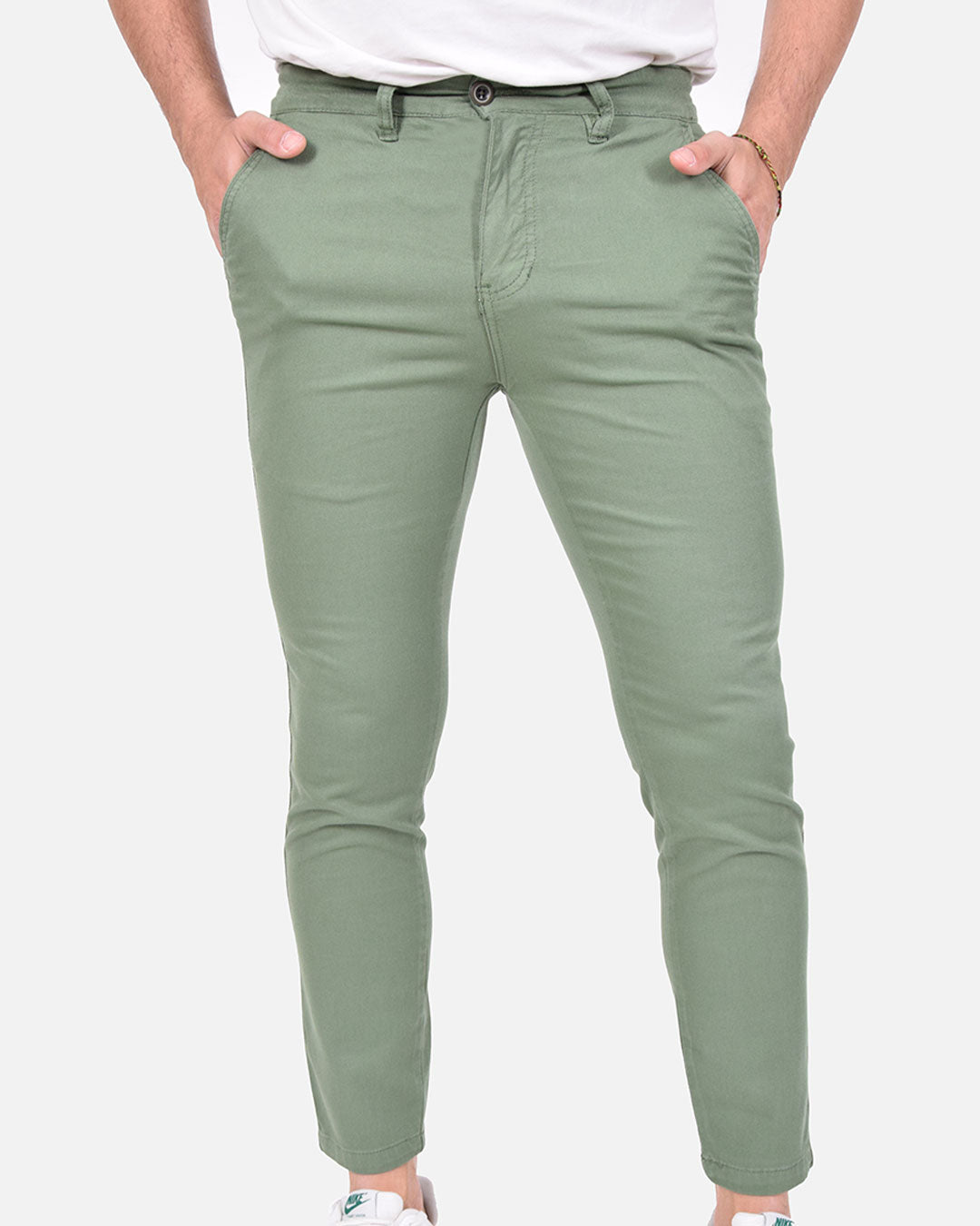 Pantaloni skinny capri in piquet