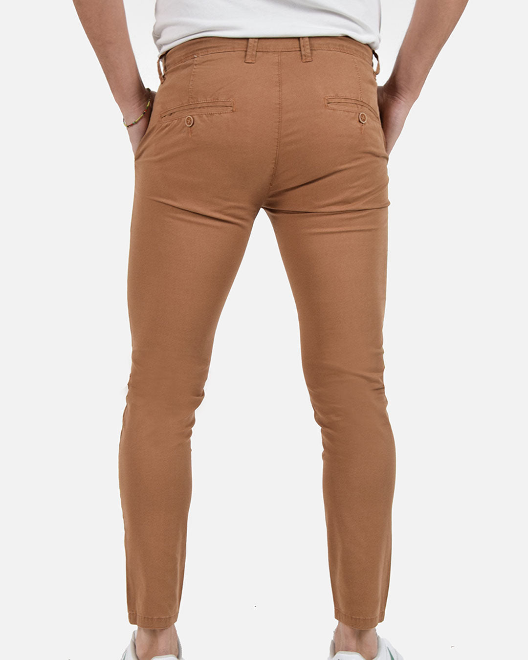 Pantaloni skinny capri microfantasia