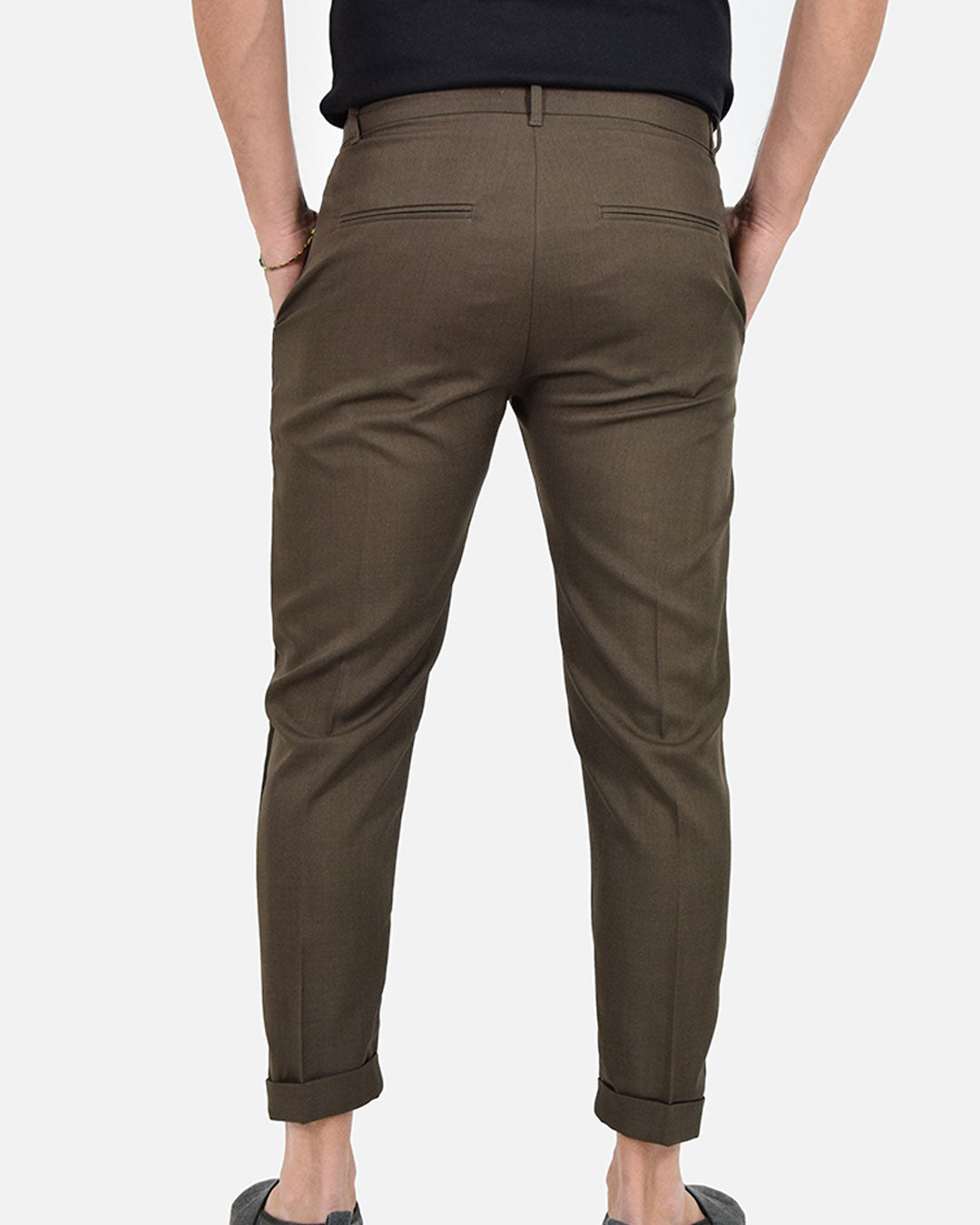 Pantaloni capri effetto sfumato