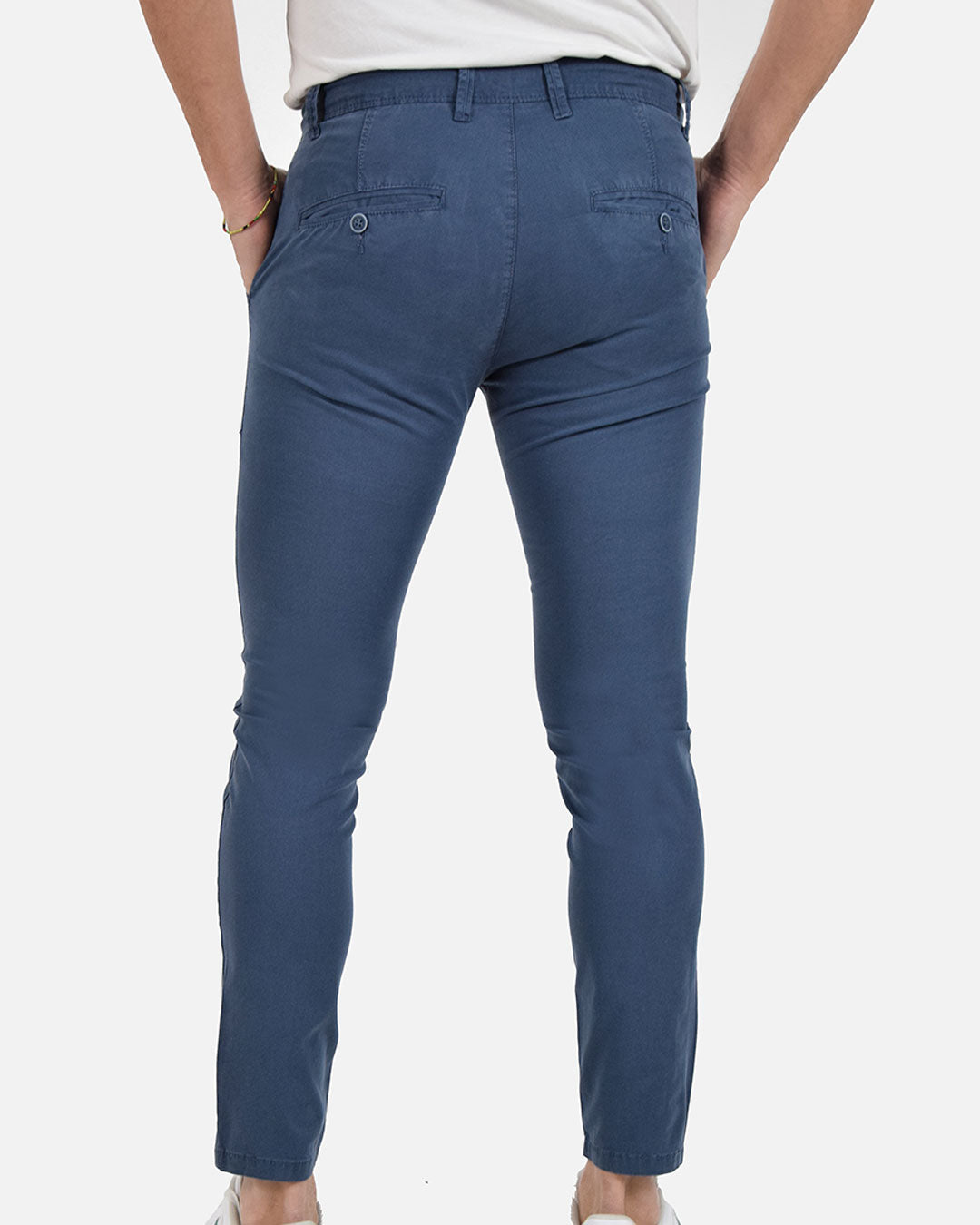 Pantaloni skinny capri microfantasia