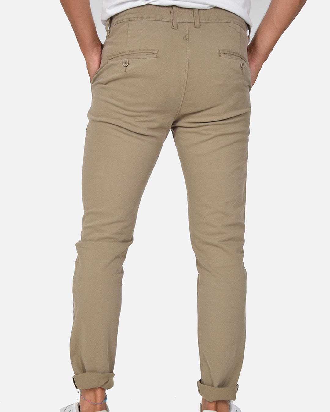 Pantaloni slim fit con laccio in vita